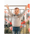 thumbnail image 4 of BemeyourBBs Toddler Baby Boy Fall Winter Spring Sweatshirt Valentines Day Outfits Tractor Embroidery Quarter Zip Pullover Plaid Lapel Long Sleeve Collared Shirt Sweater Tops, 4 of 9