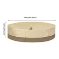 thumbnail image 2 of Table Cover, Round Table and Chair Set Cover, Outdoor Table Cover for Balcony Tables, Outdoor Dining Tables, Sofas, or Lounge Chairs, 2 of 11