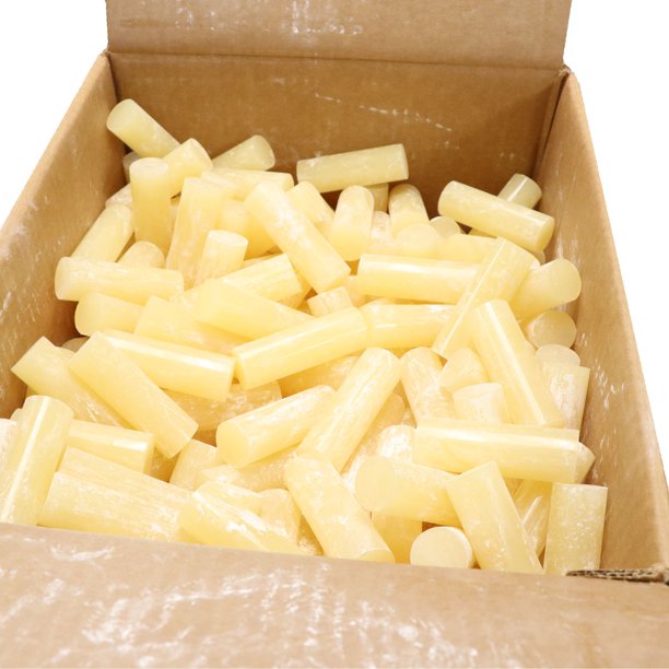 C735 High Strength Hot Melt Glue Sticks 1" x 3" 35 lbs Amber