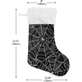 thumbnail image 4 of Coolnut Halloween Spider Christmas Stocking 2PCS, Large Fireplace Xmas Hanging Stockings with Plush Cuff for Family Holiday Party Decorations, 17.71"x 12.20", 4 of 7