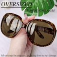 thumbnail image 3 of Gafas de sol Joopin Tortoise Oversized Polarized para mujer, 3 of 6