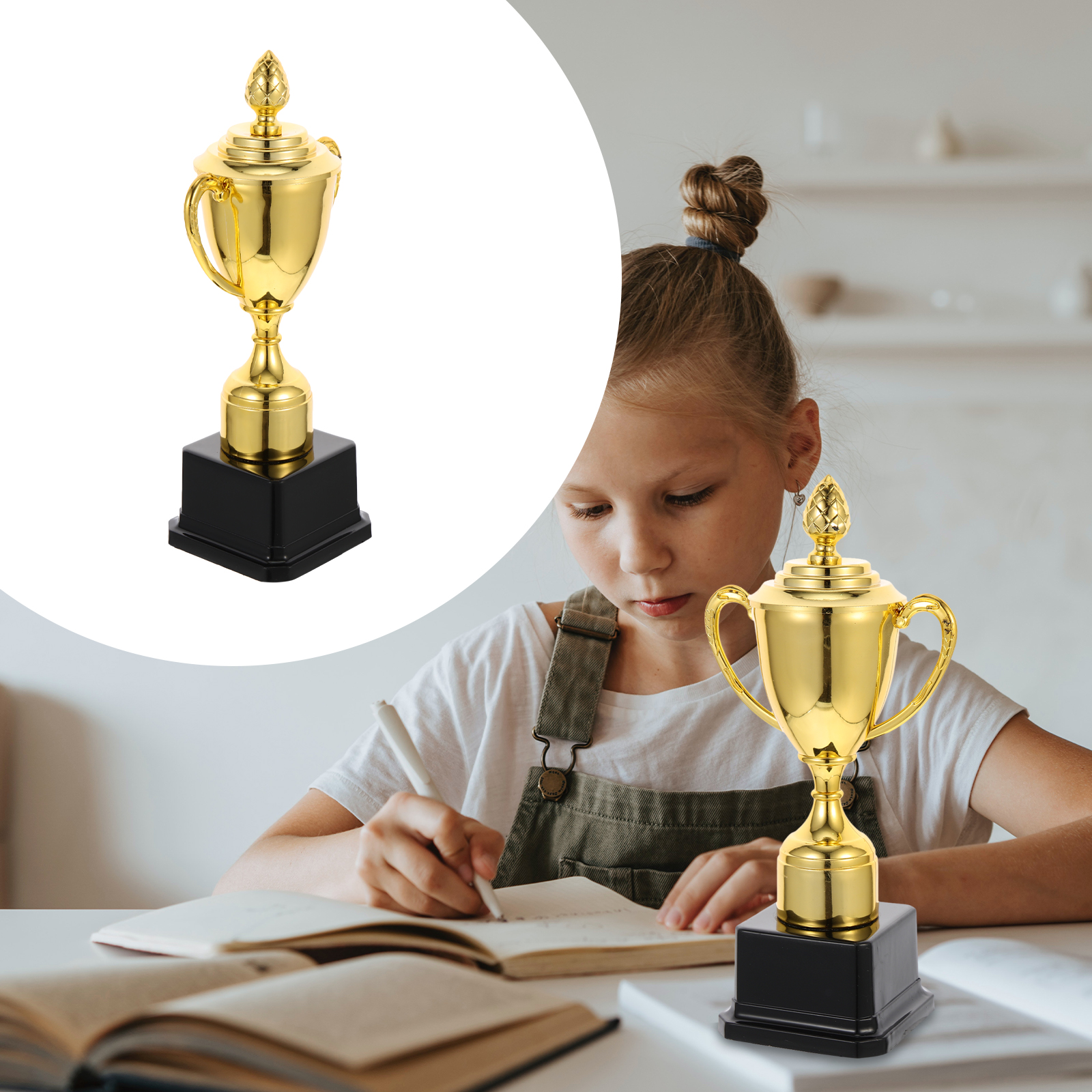 Neliblu Gold Award Trophy Cups 5 - 12 Pack for Kids & Adults, 0.39