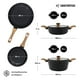 thumbnail image 2 of Batería De Cocina Lovecook  con Revestimiento De Mármol Negro  6 Piezas, 2 of 6