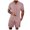 Red, variant on Short Sets for Men Short Sleeve Button Down Collared Shirt and Bermuda Shorts 2 Piece Matching Set Beach Outfit Set