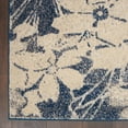 thumbnail image 4 of Nourison Tranquil Floral Beige/Navy 4' x 6' Area Rug, (4x6), 4 of 8