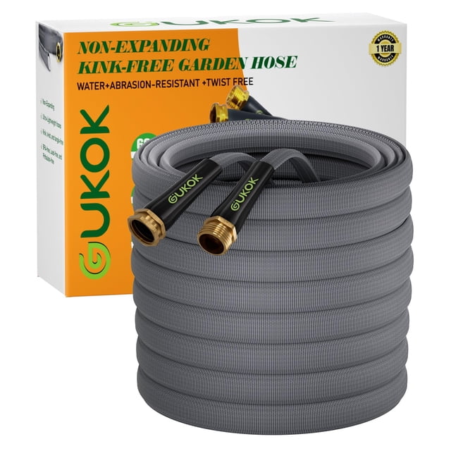 Manguera de jardín GUKOK de 30 m, ultraligera, no se expande, 600 PSI