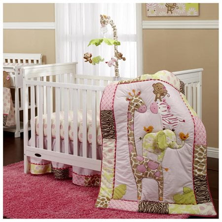 Carter S Jungle Collection 7 Piece Crib Bedding Set Walmart Com