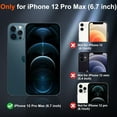 thumbnail image 2 of OJGNBMLZ-Magnetic for iPhone 12 Pro Max Case (Compatible with MagSafe) (10 FT Military Grade Drop Protection) Slim Translucent Matte Shockproof with Anti-Fingerprint Phone Case,Navy Blue, 2 of 4