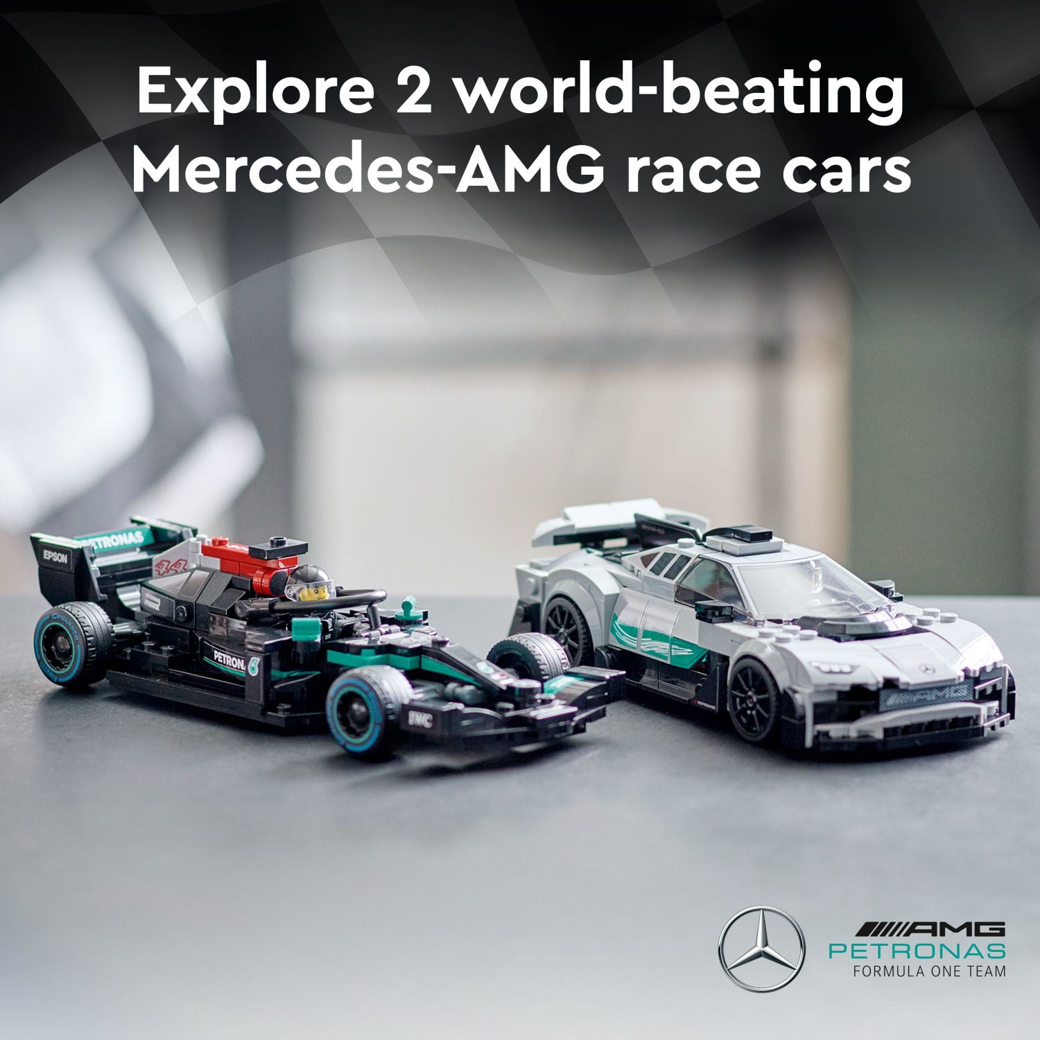 LEGO Speed Champions Mercedes-AMG F1 W12 E, Performance & Project One Toy Car Set, Mercedes Model Car Building Kit, Collectible Race Car Toy, Great Car Gift for Kids and Teens, 76909