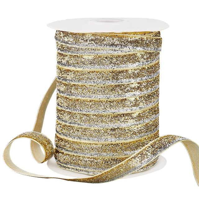 Cinta decorativa PH PandaHall Metallic Glitter 46 m 10 mm