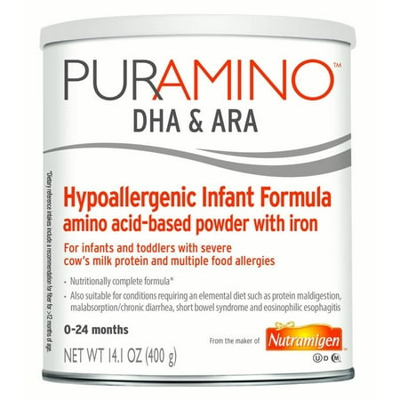 Puramino DHA & ARA Hypoallergenic Formula, Powder, with Iron, 14.1 Oz