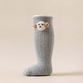 thumbnail image 6 of Cozy Kids Crew Socks with Adorable Bear Design, Soft Warm Wool Thermal Socks for Toddlers Boys Girls, Thick Long Winter Boot Socks, 6 Pairs, 6 of 7