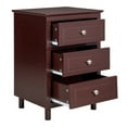 thumbnail image 3 of GZXS Modern Storage Bedside Table with 3-Drawers Wooden Nightstand for Bedroom Living Room, Brown, 3 of 8