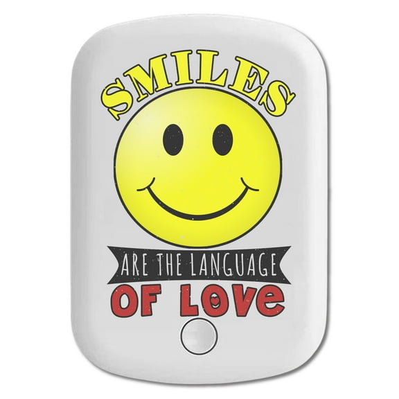 DistinctInk Magnetic Battery Pack, 5000 mAh Wireless Portable Charger with USB-C Cable, Compatible with MagSafe iPhone 14 / 13 / 12 Series - Smiles Language Of Love