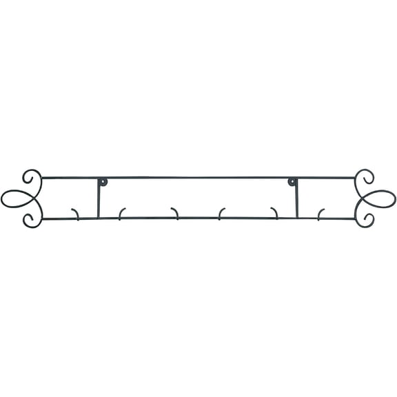 TRIPAR 36 Inch Black Horizontal Augusta Plate Rack 3-Place Rack for Collectible Plates, Plaques, Dishes, & China
