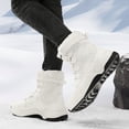thumbnail image 2 of Botas de nieve para exteriores, botas de invierno de algodón de media caña para mujer, botas Martin, zapatos de esquí de algodón engrosados con forro polar, 2 of 6