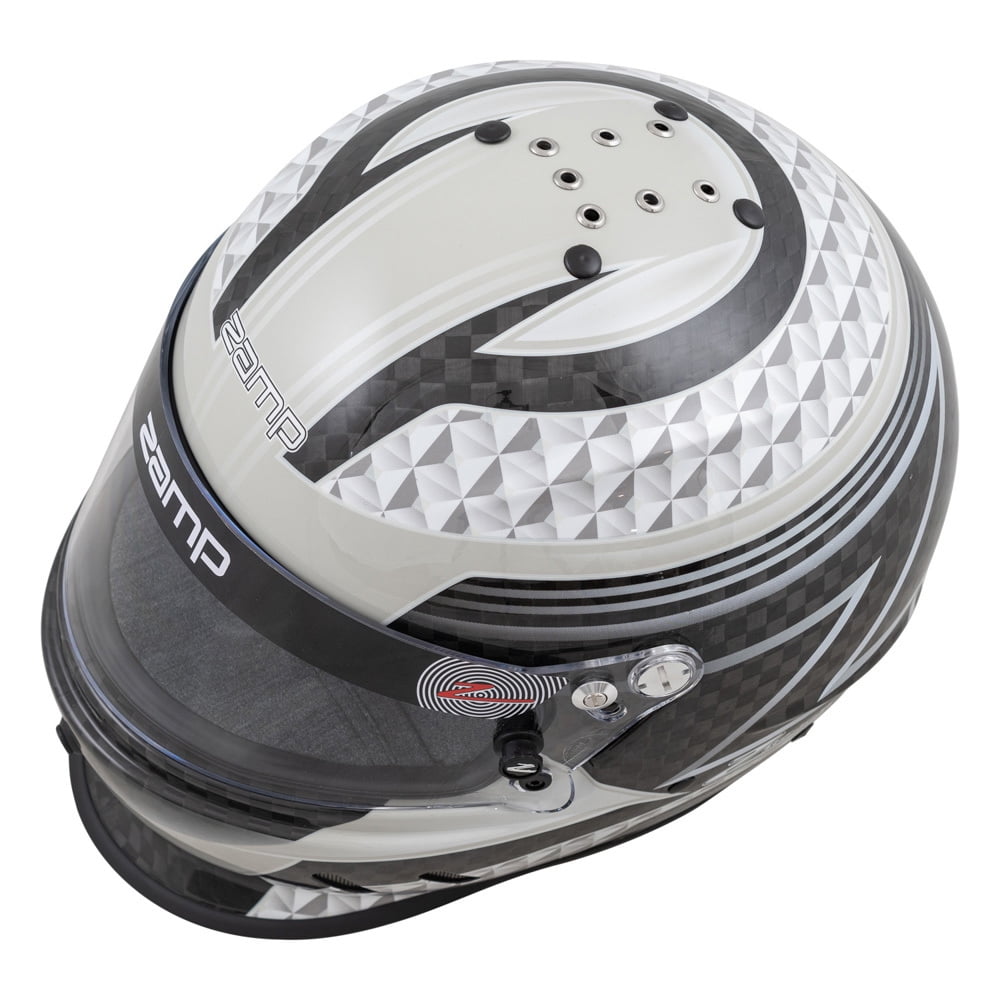 Zamp H775C15M RZ-65D Auto Racing Helmet Carbon Graphic Full Face SA2020 Black/Gray Medium