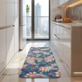 thumbnail image 4 of Blue Paisley and Floral Pattern Kitchen Rug Mat,Kitchen Runner Rugs Non Skid Washable,Decorative Kitchen Floor Mats for Kitchen,Sink,Laundry,17"x47.2", 4 of 7