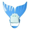 thumbnail image 2 of Light Blue Adjustable Swim Fin for Swimming Training Children Swimming Fins Training Swimming Foot Flipper Diving Feet Tail Monofin Girl Boys, 2 of 8