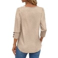 thumbnail image 5 of Fantaslook Womens Tops 3/4 Sleeve with Buttons Dressy Casual Blouses Summer Shirts Beach Vacation Trendy Clothes, 5 of 9