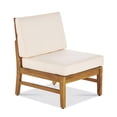 thumbnail image 4 of Noble House Perla Outdoor 7-Pc Teaked Acacia Wood Sofa Set with Cream Cushions, 4 of 22