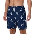 thumbnail image 2 of Balery Nautical Themed Simple Anchors Mens Swim Trunks Swim Shorts for Men Quick Dry Inseam Beach Shorts with Compression Liner Pocket-3X-Large, 2 of 9