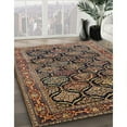 thumbnail image 2 of Ahgly Company Indoor Rectangle Traditional Bakers Brown Persian Area Rugs, Swatch Sample, 2 of 6
