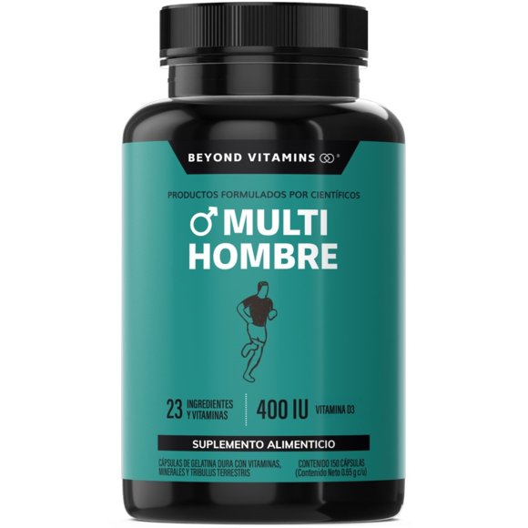 Multivitaminico para Hombres Beyond Vitamins 150 Cápsulas 24 Ingredientes y Vitaminas Suplemento Alimenticio