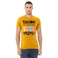 thumbnail image 2 of Easter Teaching My Favorite Peeps Egg Hunting Christian School Event Men's T-shirt, XL, Gold, 2 of 5