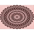 thumbnail image 1 of Ahgly Company Indoor Rectangle Patterned Pink Area Rugs, 2' x 3', 1 of 6
