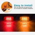 thumbnail image 3 of Luces indicadoras Partsam de 4 pulgadas, oblongas, 10 LED, para remolque de 12 V, 3 of 6