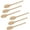 6Pcs/Set, variant on 3Pcs/6Pcs/9Pcs 10 Inch Long Wooden Spoons for Cooking - Oval Wood Mixing Spoons for Baking, Cooking, Stirring - Sauce Spoons