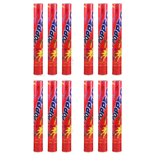 PMU Large (12 Inch) Confetti Cannons Air Compressed Party Poppers