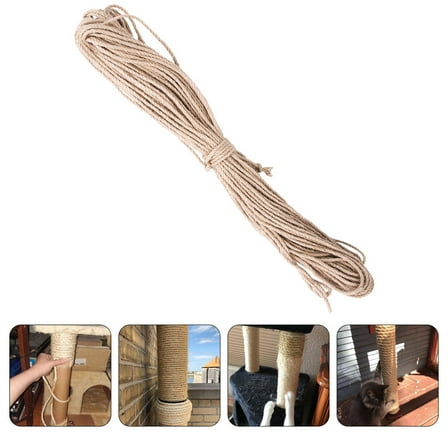 OATIPHO Daily Use Cat Tree Rope Sisal Hemp Khaki 1Pack