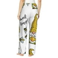 thumbnail image 3 of Xecao Gnome Sweet Honey Women's Straight Lounge Pajama Pants: The Epitome of Relaxed Sleepwear, 3 of 9