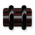 thumbnail image 2 of Designer Non Metal Acrylic Uv Sensitive Layered Plug (Racer Stripes) Mens Colors W Flat Ends Made In China -Jewelry By Sweet Pea Creations, 2 of 2