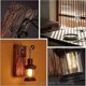 thumbnail image 3 of Aplique de pared de madera retro creativo, farol de arte para tienda, luces retro E27, aplique de pared de vidrio para pasillo de dormitorio, lámparas vintage, lámpara de noche, 3 of 5