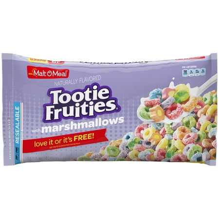 (2 pack) (2 Pack) Malt-O-Meal Cereal, Tootie Fruities, Marshmallows, 30 Oz, Bag