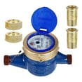 thumbnail image 2 of FRCOLOR DN15 Water Meter Tap 1 Set Engineering Rotor Type Water Meter Random Style, 2 of 10