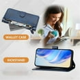 thumbnail image 5 of For iPhone 17 Pro Max 6.9-inch Wallet Case for Women Men Multi-Card Slots Zipper Wallet Leather Phone Case,Blue,For iPhone 17 Pro Max, 5 of 7