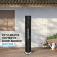 thumbnail image 6 of SereneLife Outdoor Patio Heater Cover Bag - Heavy Duty Stand up Patio Heater Cover (Gray), 6 of 6
