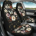 thumbnail image 3 of Kuiaobaty Front Car Seat Cover Set of 2, Universal Soft Seat Protection Auto Interior Accessories Decoration for Men Women, Butterfly Flower Moon, 3 of 7