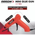 thumbnail image 3 of Arrow GT11 10-Watt Electric Hot Melt Mini Glue Gun for Crafts, Fabric, Decorating and Wood, 3 of 10