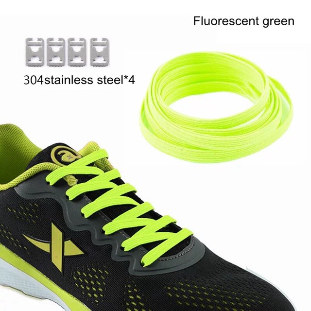 1 par de cordones para perezosos sin atar de 100CM, zapatos de goma elásticos, zapatillas de encaje, cordones elásticos seguros para niños, 16 colores, Francia Gao Jinjia LED