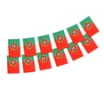 thumbnail image 2 of 196 Inch Portugal Bunting Flags Set of 20, 5.5x8.3 Inch Each Nylon Flag Garland for Football Matches Viewing, Fan Themed Party Bar Atmosphere Decoration, 2 of 6
