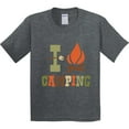 thumbnail image 3 of Inktastic I Love Camping Youth T-Shirt, 3 of 5