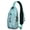 Greenish-blue-14, variant on Boho Chic Travel Sling Backpack Vintage Retro Artistic Lightweight Daypack with Stylish Look