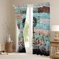 thumbnail image 3 of jejeloiu Old Barn Door Blackout Curtains Set of 2 (52x84 Each),Rustic Farmhouse Windmill Window Curtains For Adults, 3 of 6