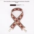 thumbnail image 2 of Correa de hombro tejida con cinta caleidoscopio de 5 cm de ancho para bolso de mujer, correa de hombro ancha de repuesto, bolso tipo cubo, accesorios para bolso a juego, correa de hombro oblicua, 2 of 5