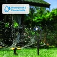 thumbnail image 3 of Outdoor Landscape Lighting, 4 Pack Outdoor Spot Lights with Transformer for Yard, Plant, Lawn, Tree, Flags, House, Garden, Fence Use, IP65 Waterproof & Connectable, 3 of 7